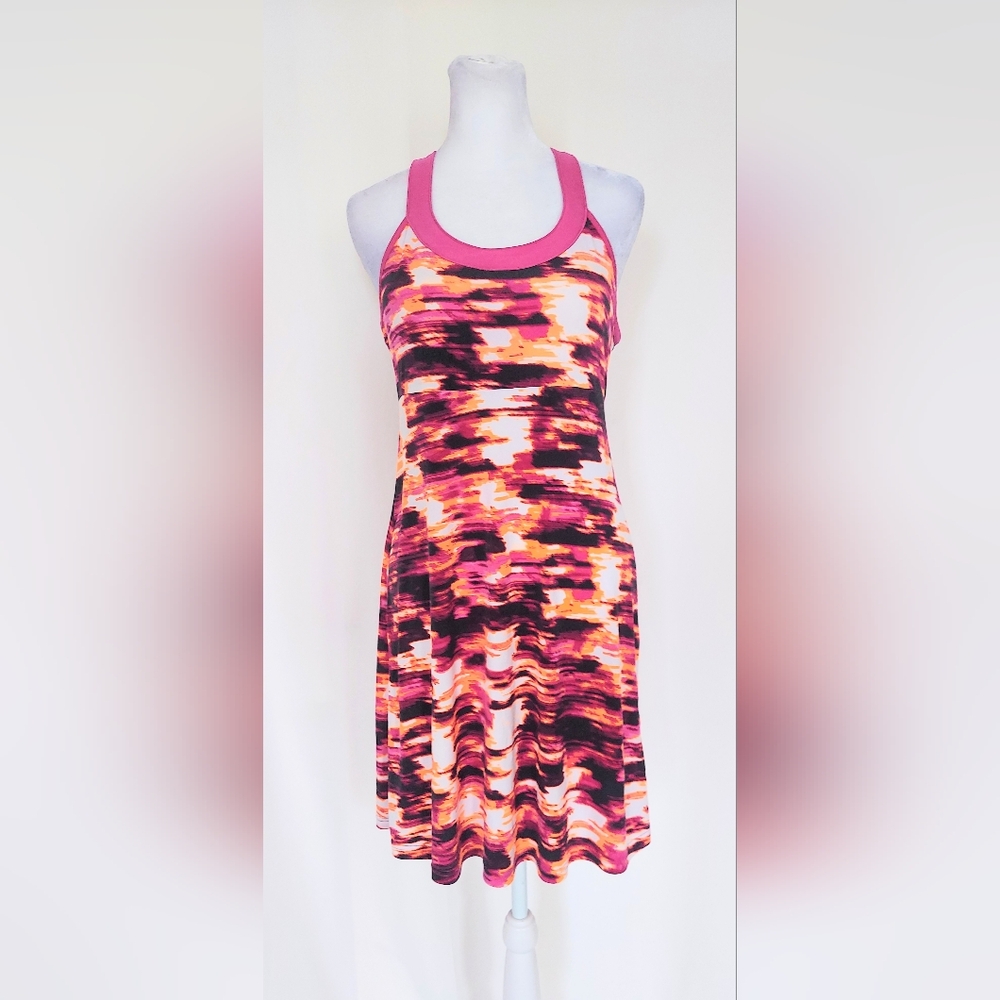 TEK GEAR® Performance Jersey Dress Dry Tek Multi Color Size Small Pink